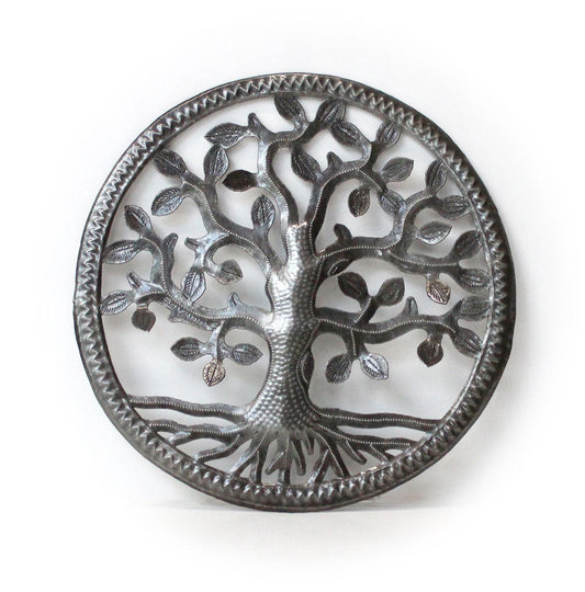 12" Tree of Life Oil Drum Art